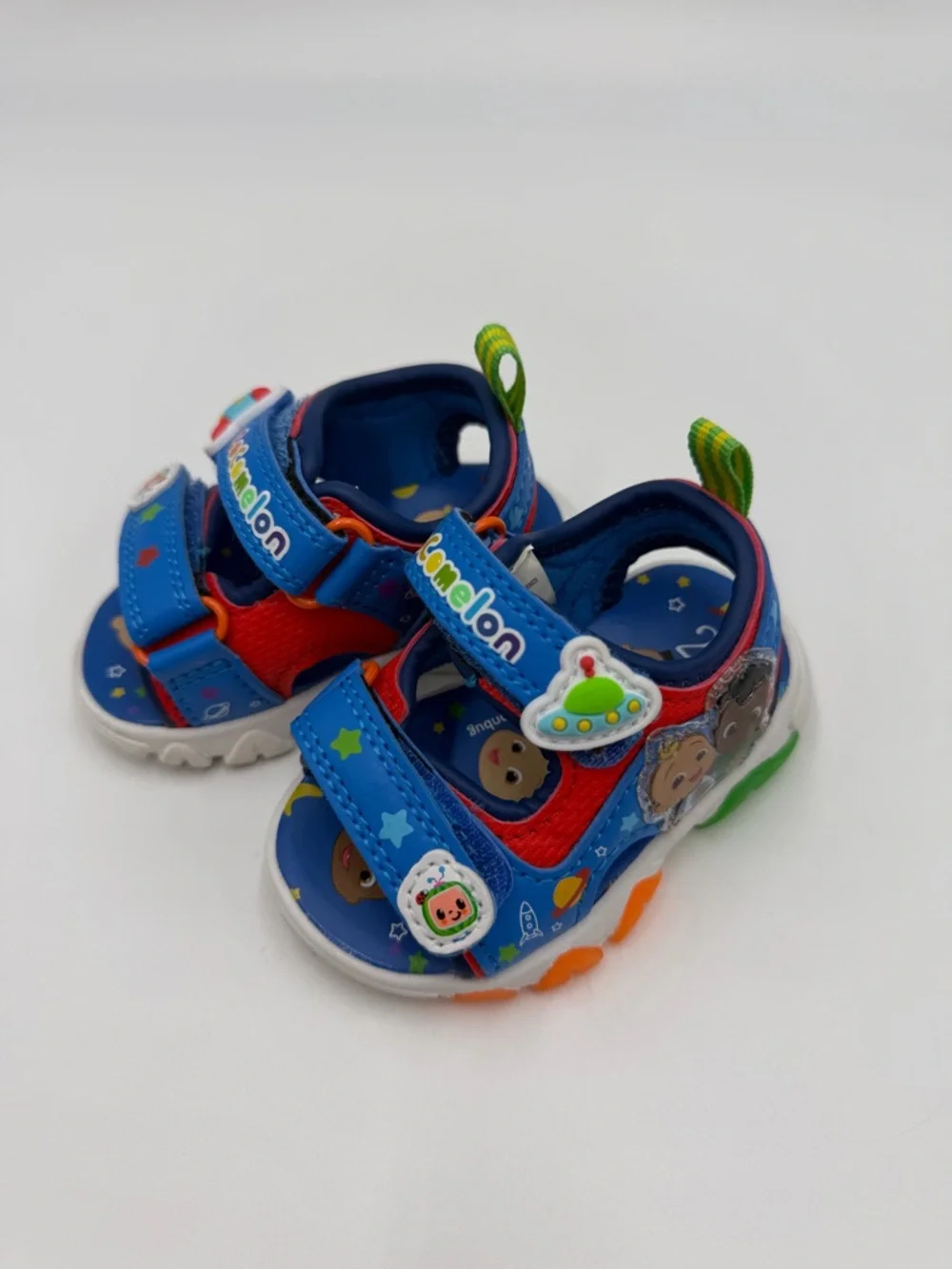 Cocomelon Blue and Red Kids Sandals with Space Characters